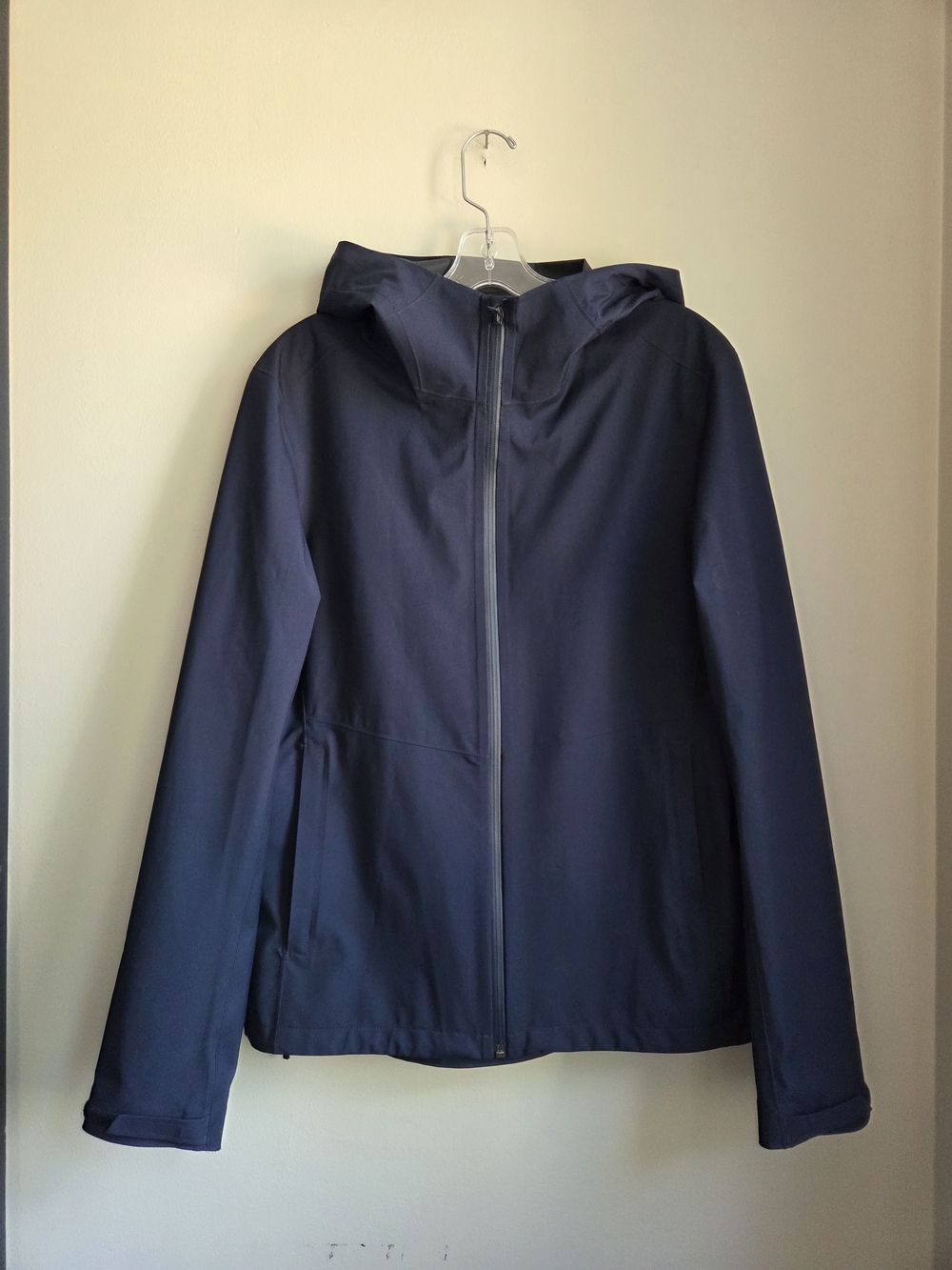 Uniqlo Men LIKE NEW Navy Blocktech Hooded Rain Jacket Parka M Men